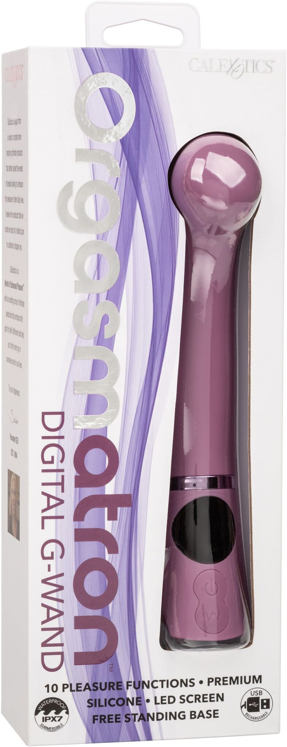 Сиреневый вибромассажер Orgasmatron Digital G-Wand - 19,7 см. (Цвет: розовый)