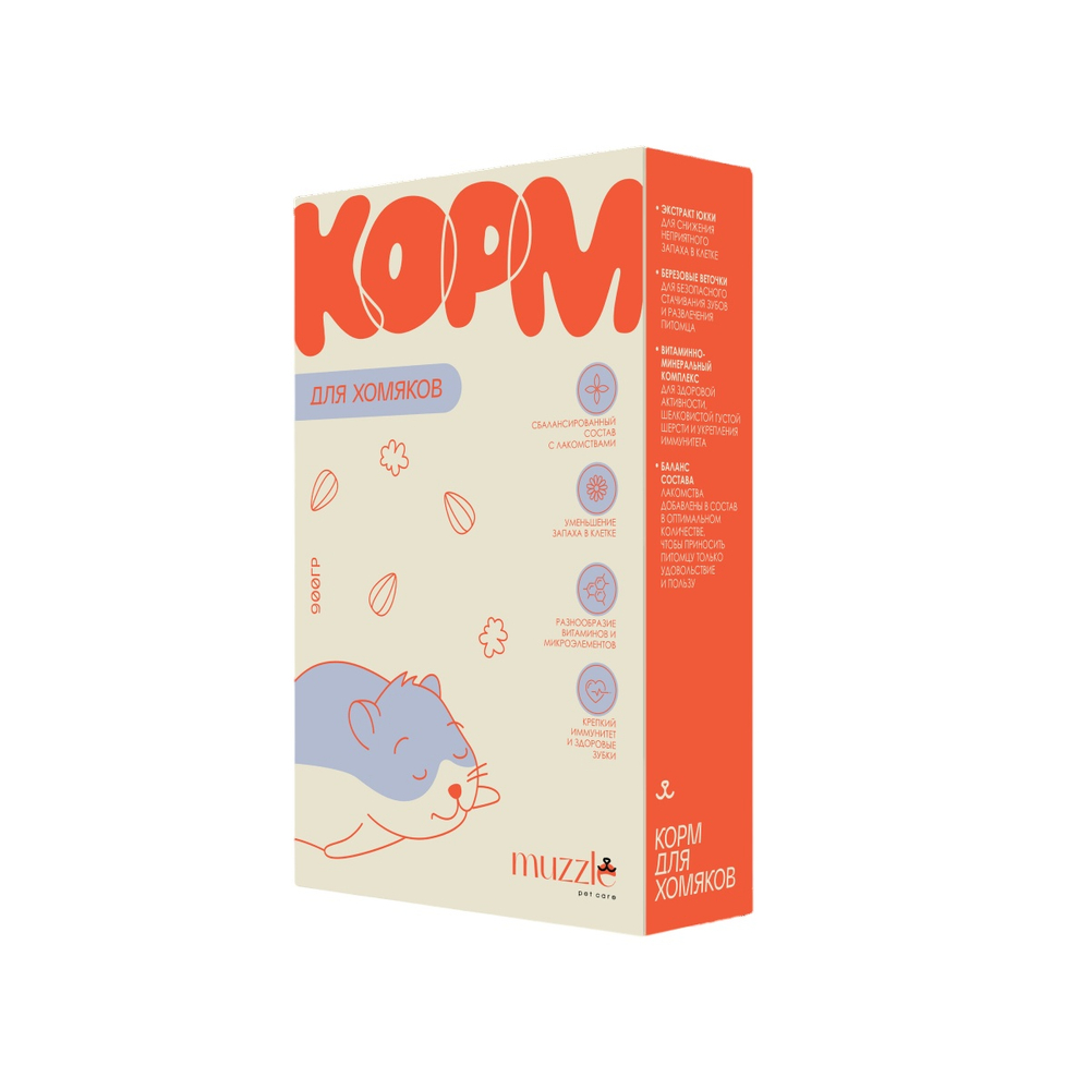 Muzzle Корм для хомяков 900 г