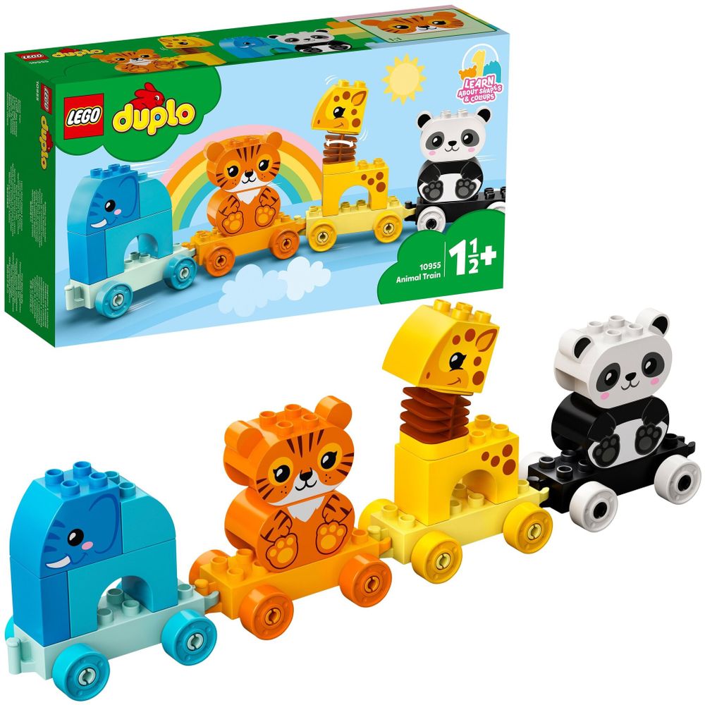 Конструктор LEGO DUPLO Creative Play 10955 Мой первый поезд для зверей