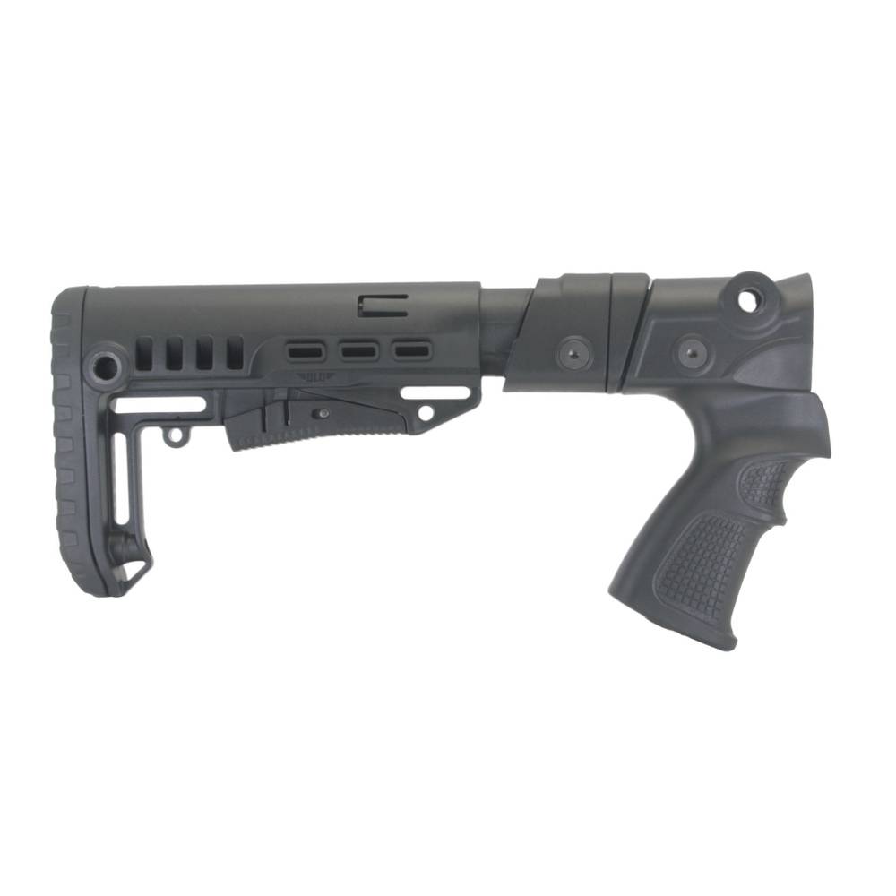 Пластиковый приклад МР-155, МР-135, DLG Tactical. Черный