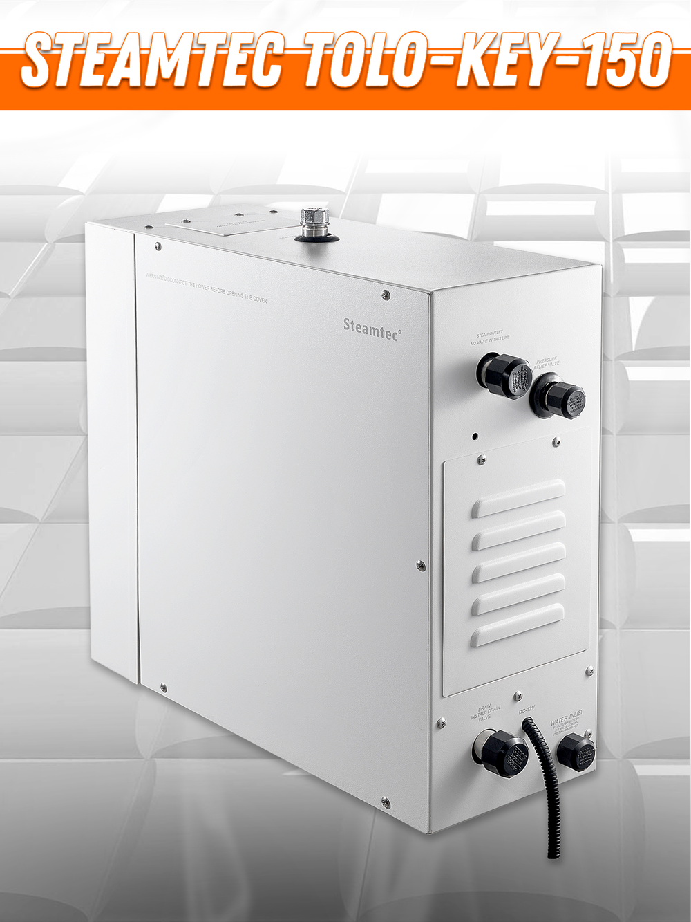 Steamtec TOLO KEY 150 - 15 кВт (ВЛАГОСТОЙКИЙ модуль управления), парогенератор для хамама и турецкой бани