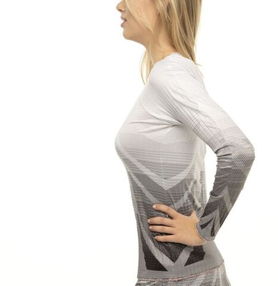 Женская теннисная футболка (dł. Рукава) Lucky in Love Nice To Pleat You Del 2 Pleat Is On Long Sleeve Top - black