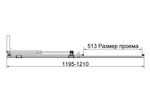 Душевая дверь Vincea Волк-Ин (Walk-In) VDS-4WSL120CLGM-L, 1200, вороненая сталь, стекло прозрачное, левая