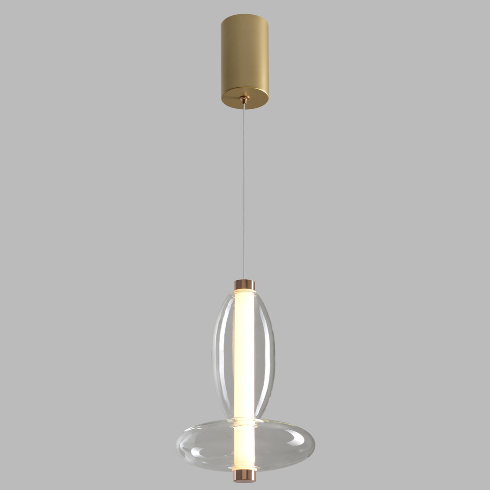 Подвесной светодиодный светильник Crystal Lux QUASAR SP7W LED TRANSPARENT