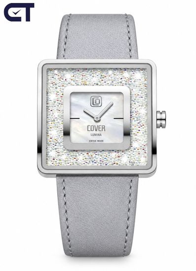 Женские часы Cover CO166.ST2LLA/SW, перламутровый циферблат с кристаллами Swarovski