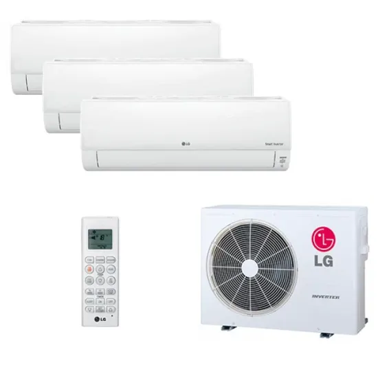 Мультисплит система на 3 комнаты LG DM07RP x 2 + DM09RP / MU3M21