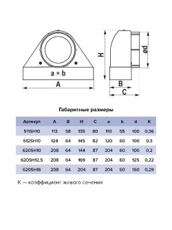 Решетка вентиляционная 55х110 сетка разъемная на магнитах D100 511SH10 ERA