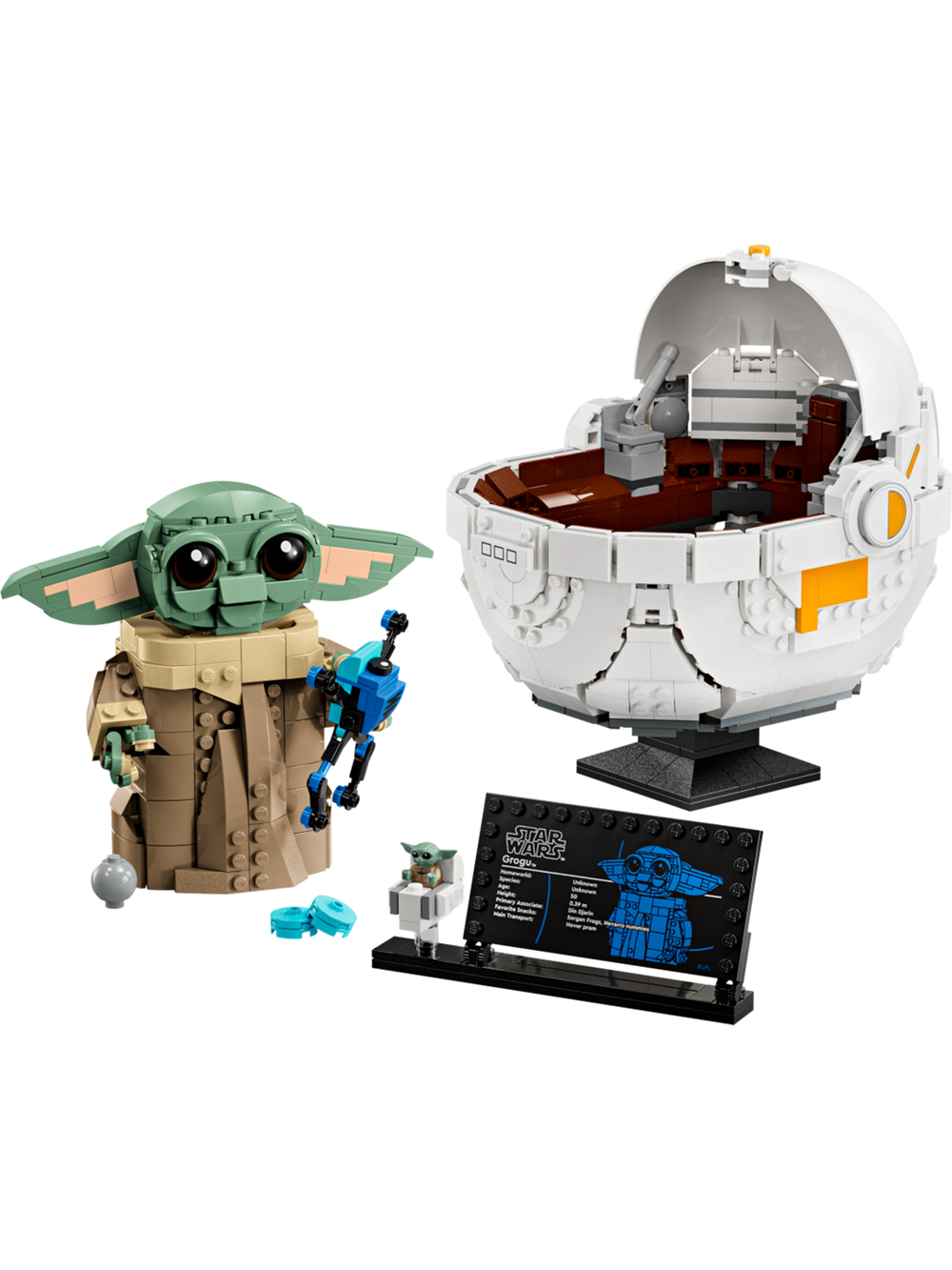 Конструктор Лего Звёздные войны Грогу с парящей коляской | LEGO Star Wars Grogu with Hover Pram 75403, 1048 деталей 18+