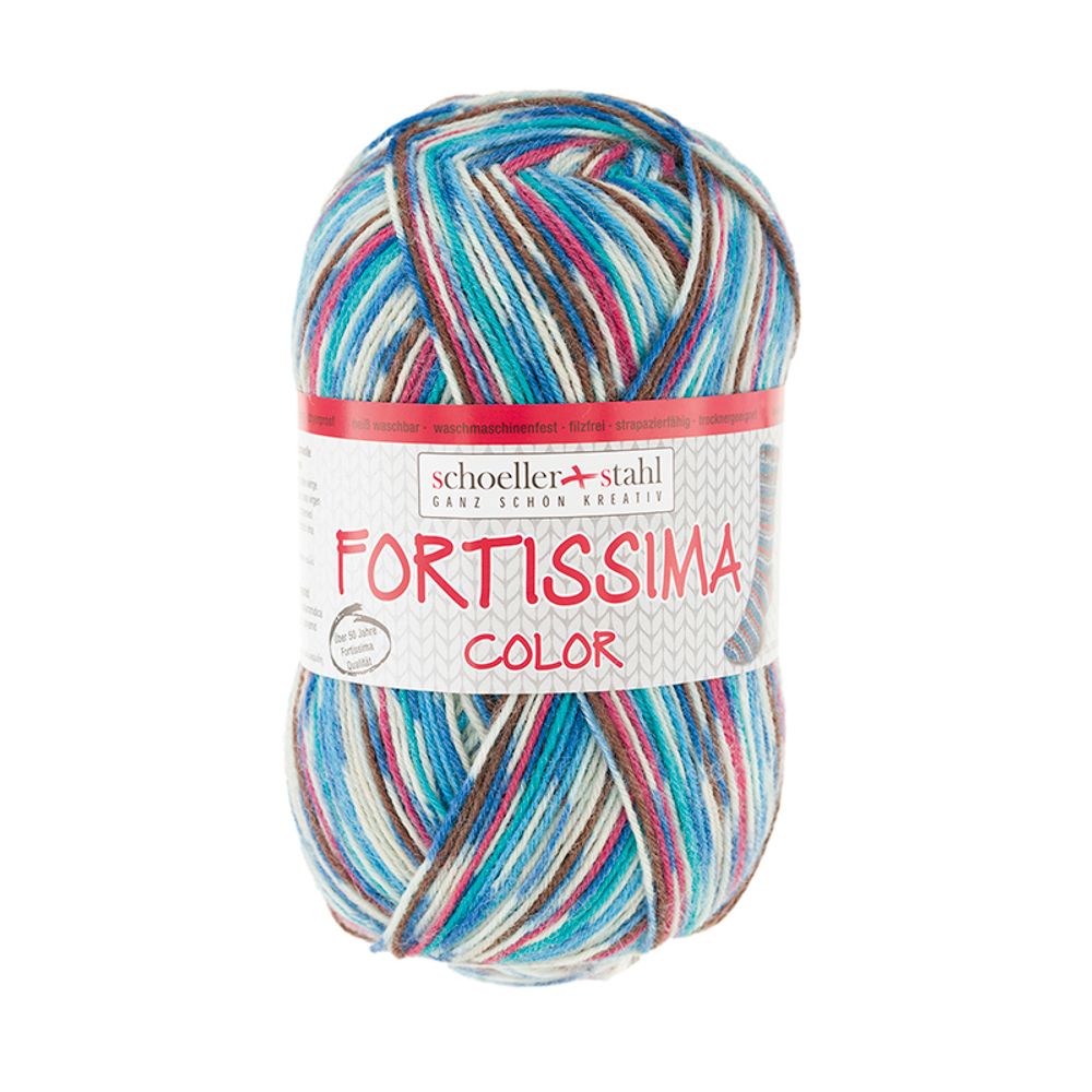 Пряжа Austermann (Аустерманн) Fortissima Socka 4-fach color / уп.5 мот. по 100 г, 420м, клуб Пряжа Austermann (Аустерманн) Fortissima Socka 4-fach color / уп.5 мот. по 100 г, 420м, клуб