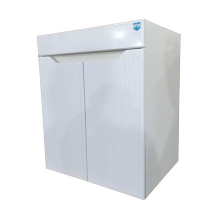 Тумба Модерн Геометрия Вертикаль Х2 Breeze 60, напольная, 2 двери, белая