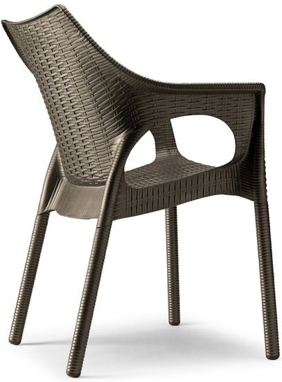 Стул пластиковый Olimpia Trend цвет бронза
