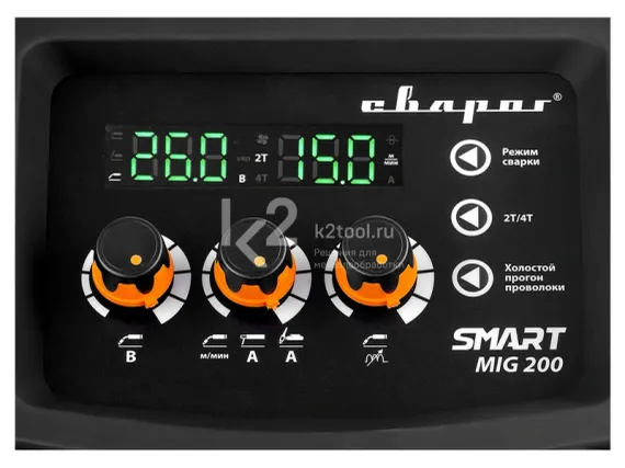 Инвертор сварочный Сварог REAL SMART MIG 200 BLACK (N2A5)