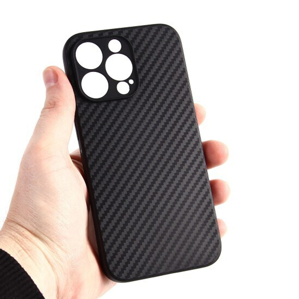 Чехол ТПУ карбон для iPhone 13 pro max, 011068 Черный CM