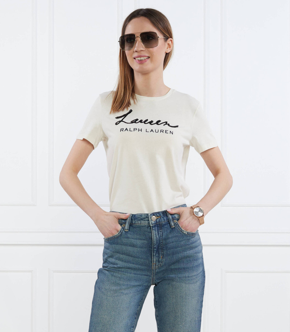 Футболка KATLIN-SHORT SLEEVE-ФУТБОЛКА LAUREN RALPH LAUREN - кремовый(200903384)