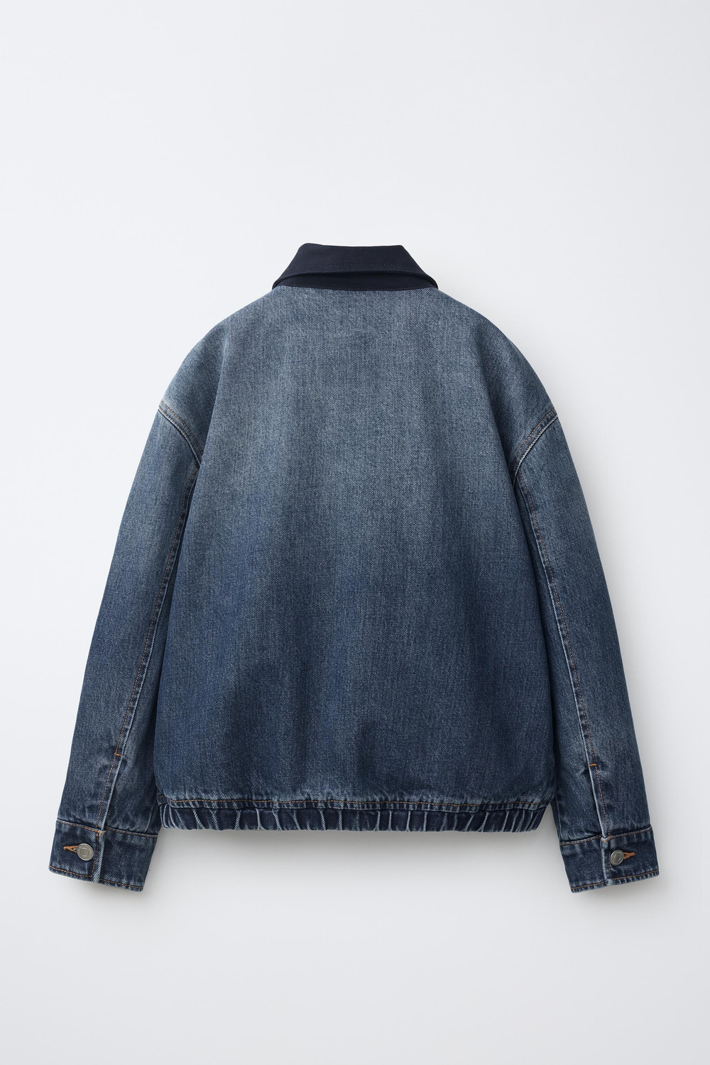 ZARA - FRUIT OF THE LOOM™ ДЖИНСОВАЯ КУРТКА С ВЫШИВКОЙ, СИНИЙ