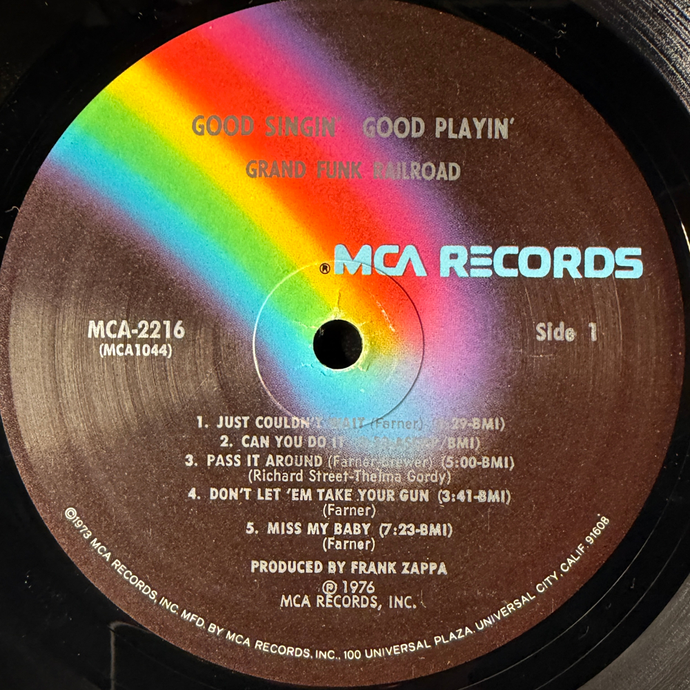 Grand Funk Railroad ‎– Good Singin' Good Playin (США 1976г.)
