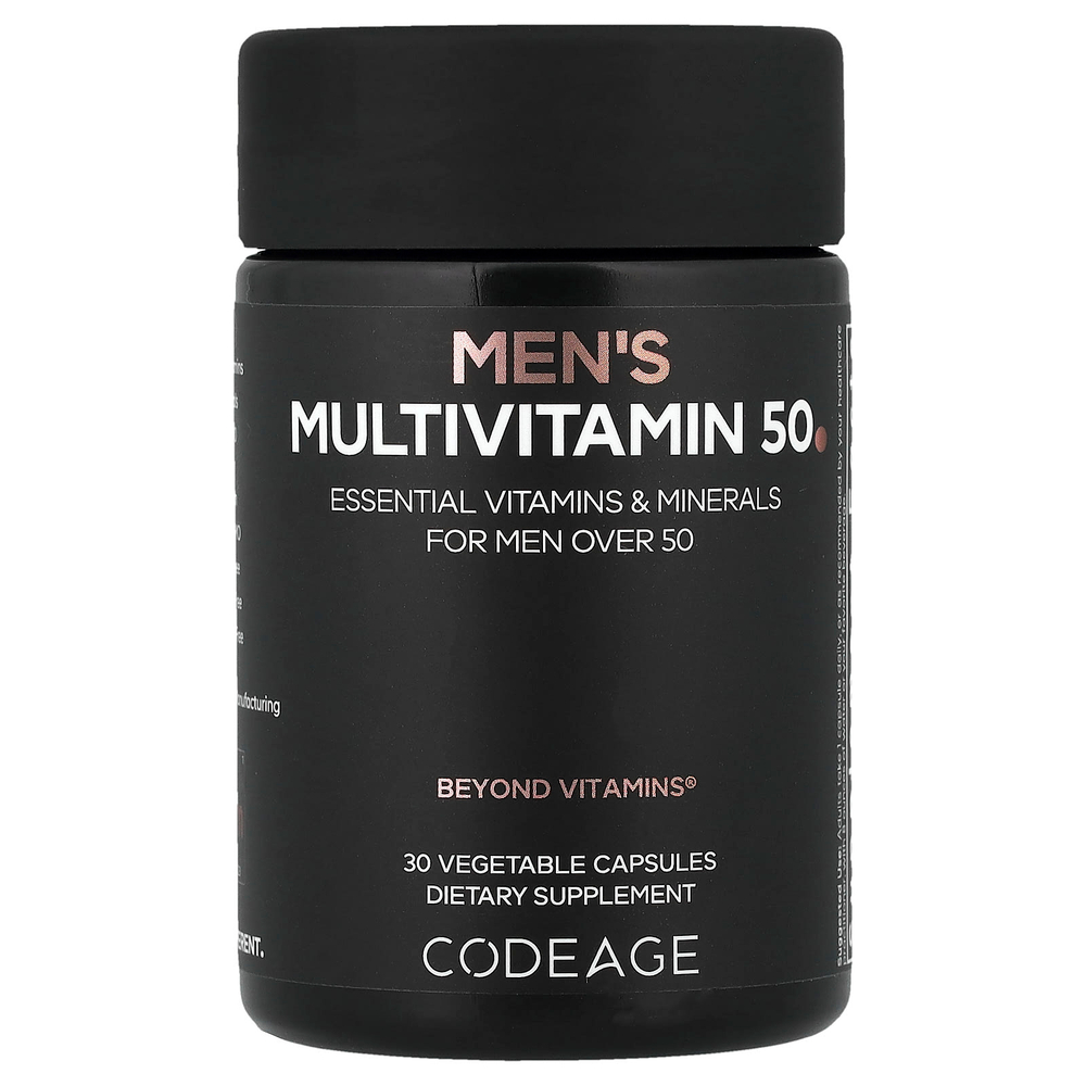 Codeage, Мультивитамины для мужчин, 50, 30 растительных капсул