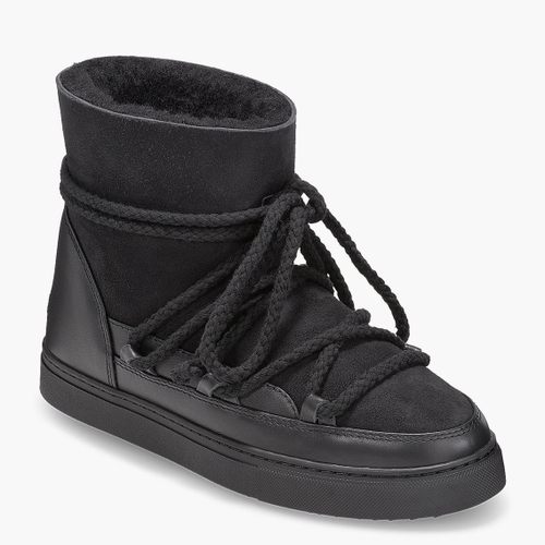 Высокие комбинированные кеды INUIKII Sneaker Classic Black на меху
