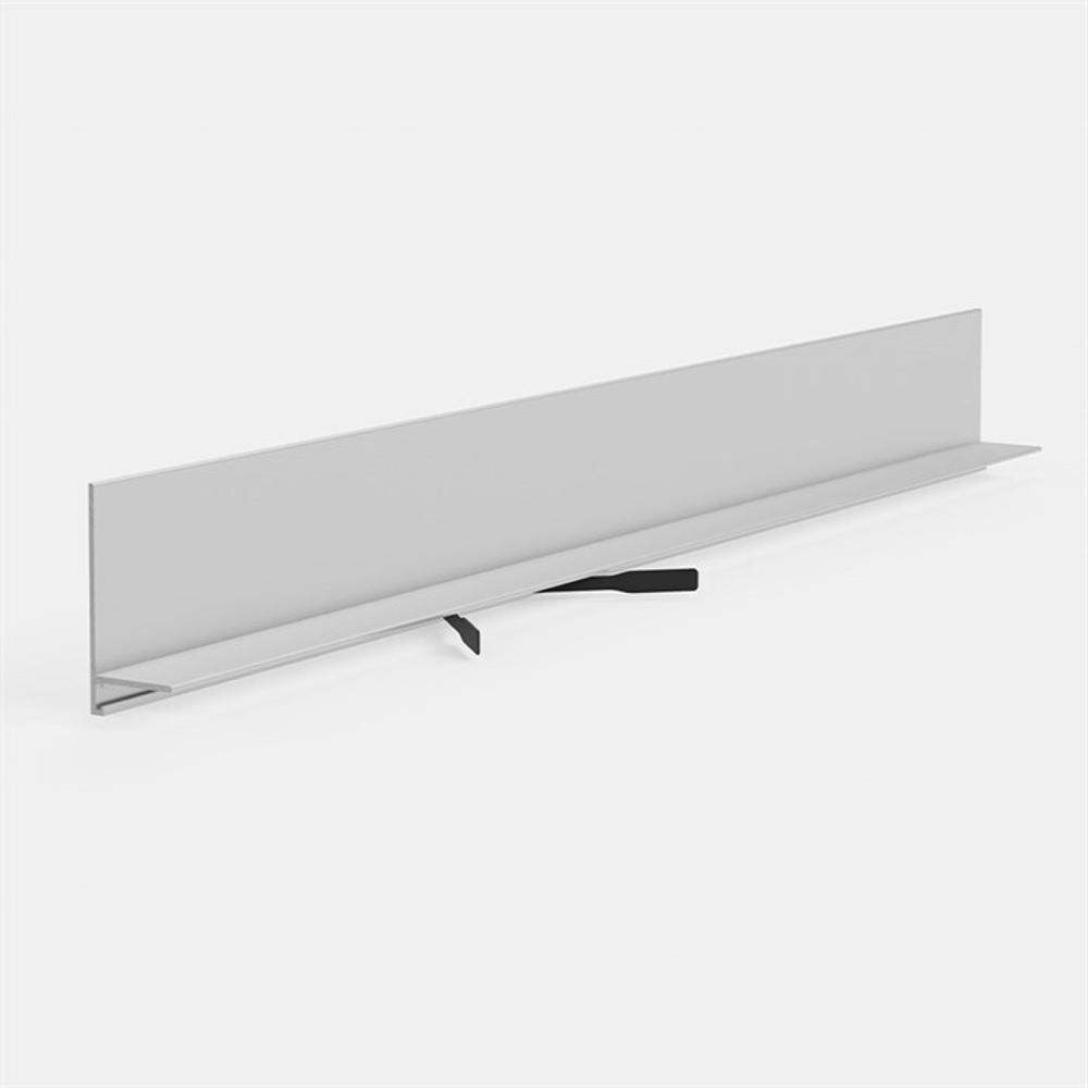 Щелевой плинтус Pro Design Mini L 601 Белый (пружины в комплект не входят) 2.7 м.