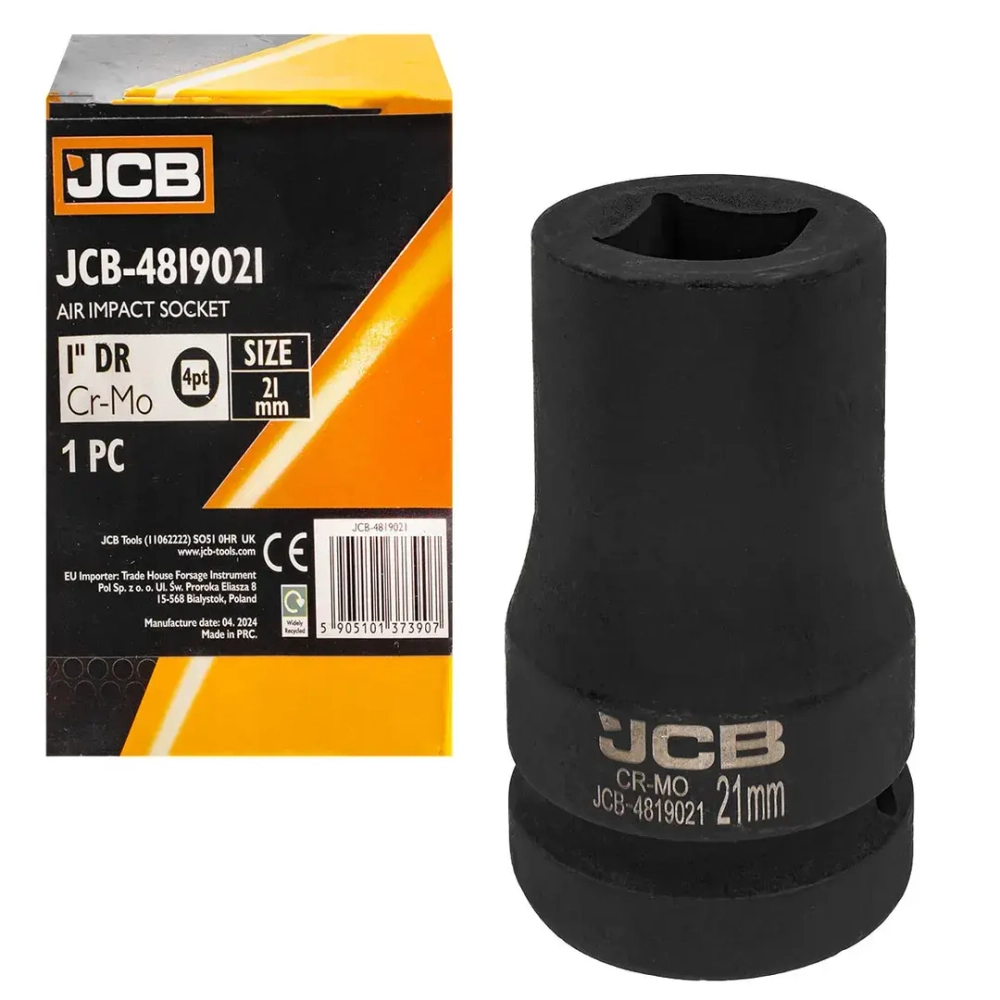 Головка ударная для футорки 1'', 21мм (4гр.) JCB JCB-4819021