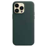 Кожаный чехол с поддержкой MagSafe Apple Leather Case для iPhone 14 Pro Max, Forest Green (Зеленый лес)