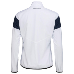 Детская теннисная куртка Head Club 22 Jacket G - white/dark blue