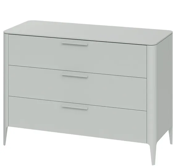 Комод Type 3 ящика ширина 120 см (светло-серый)