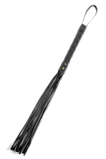 Черная плеть First Time Flogger - 63,5 см. (Цвет: черный)