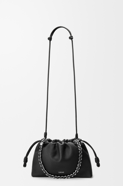 Loewe Сумка Flamenco среднего размера из зернистой телячьей кожи, черный