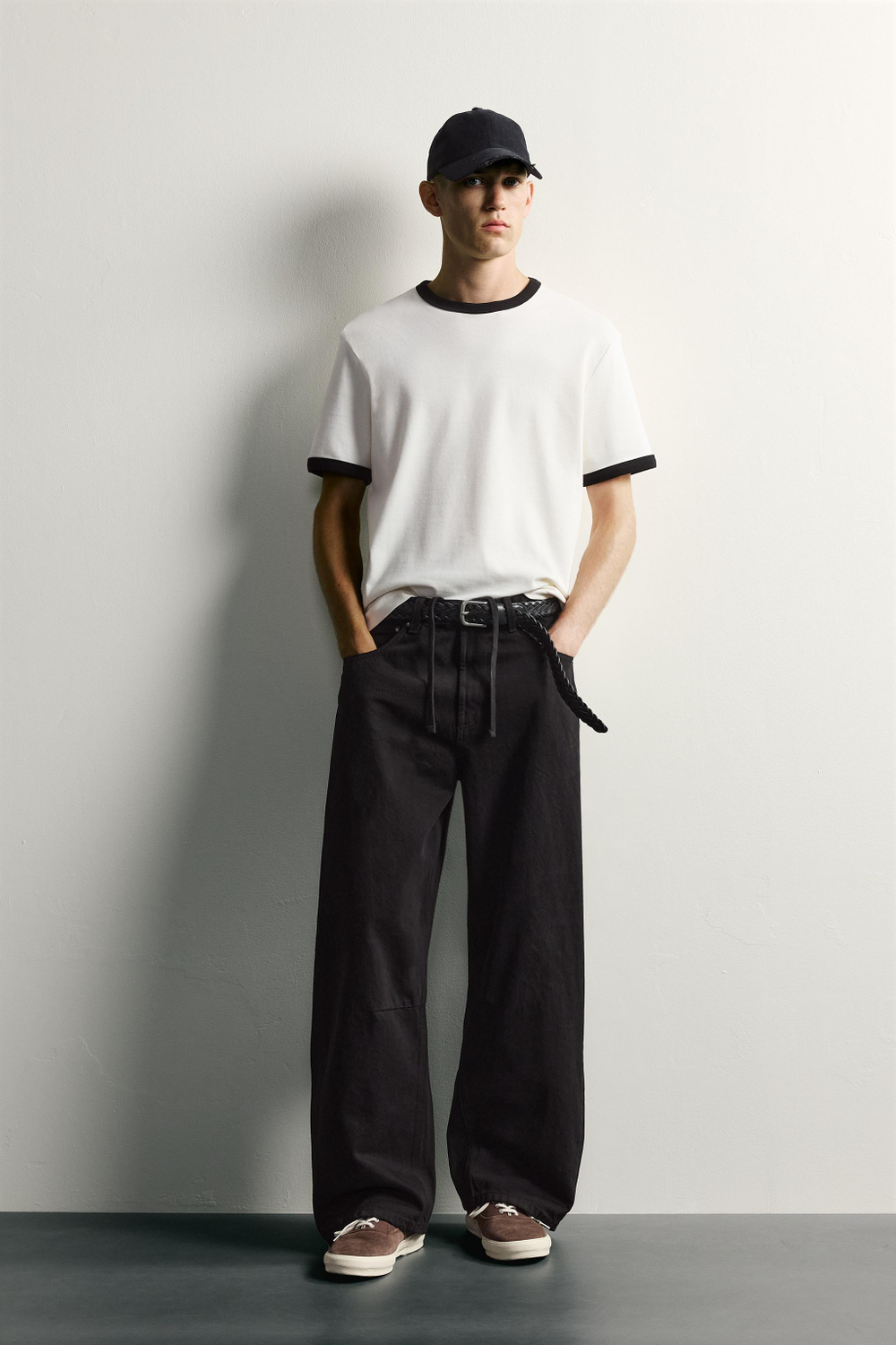 БРЮКИ BARREL FIT НА КУЛИСКЕ — ZARA
