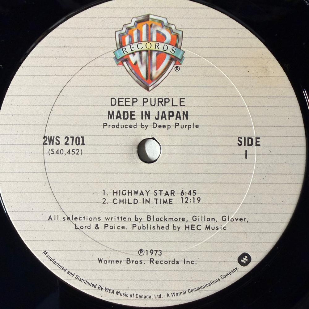 Deep Purple ‎– Made In Japan 2LP (Канада 1979г.)