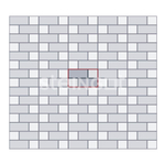 Квадрат 100×100 Темно-коричневый (верхний прокрас)