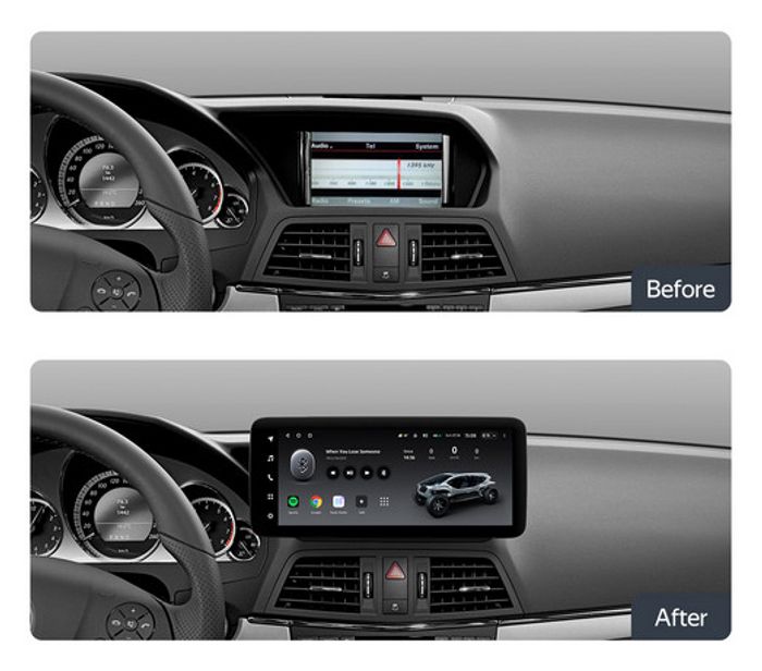 Магнитола для Mercedes-Benz E W212 седан левый руль 2009-2012 NTG 4.0 - Teyes LUX ONE 360 монитор 12.3" 2K QLED на Android 10, Быстрая, CarPlay, 4G SIM-слот, 4 камеры в комплекте