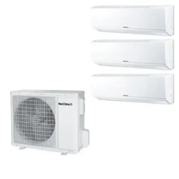 Мультисплит система на 3 комнаты NeoClima NS-09W х3 / NUM-24Q3