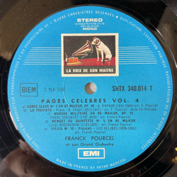 Винтажная виниловая пластинка LP Franck Pourcel Et Son Grand Orchestre Pages Celebres Vol. 4 (Франция 1968)