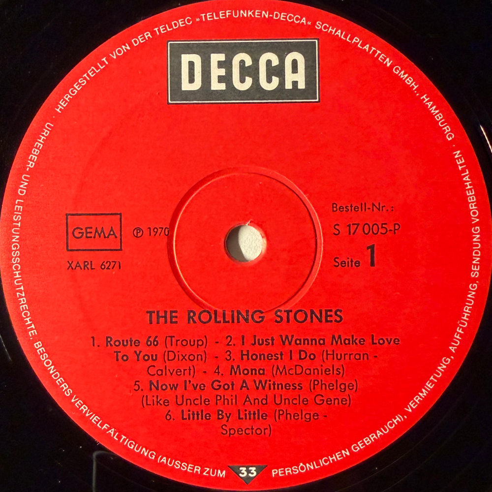The Rolling Stones ‎– The Rolling Stones (Германия 1973г.)