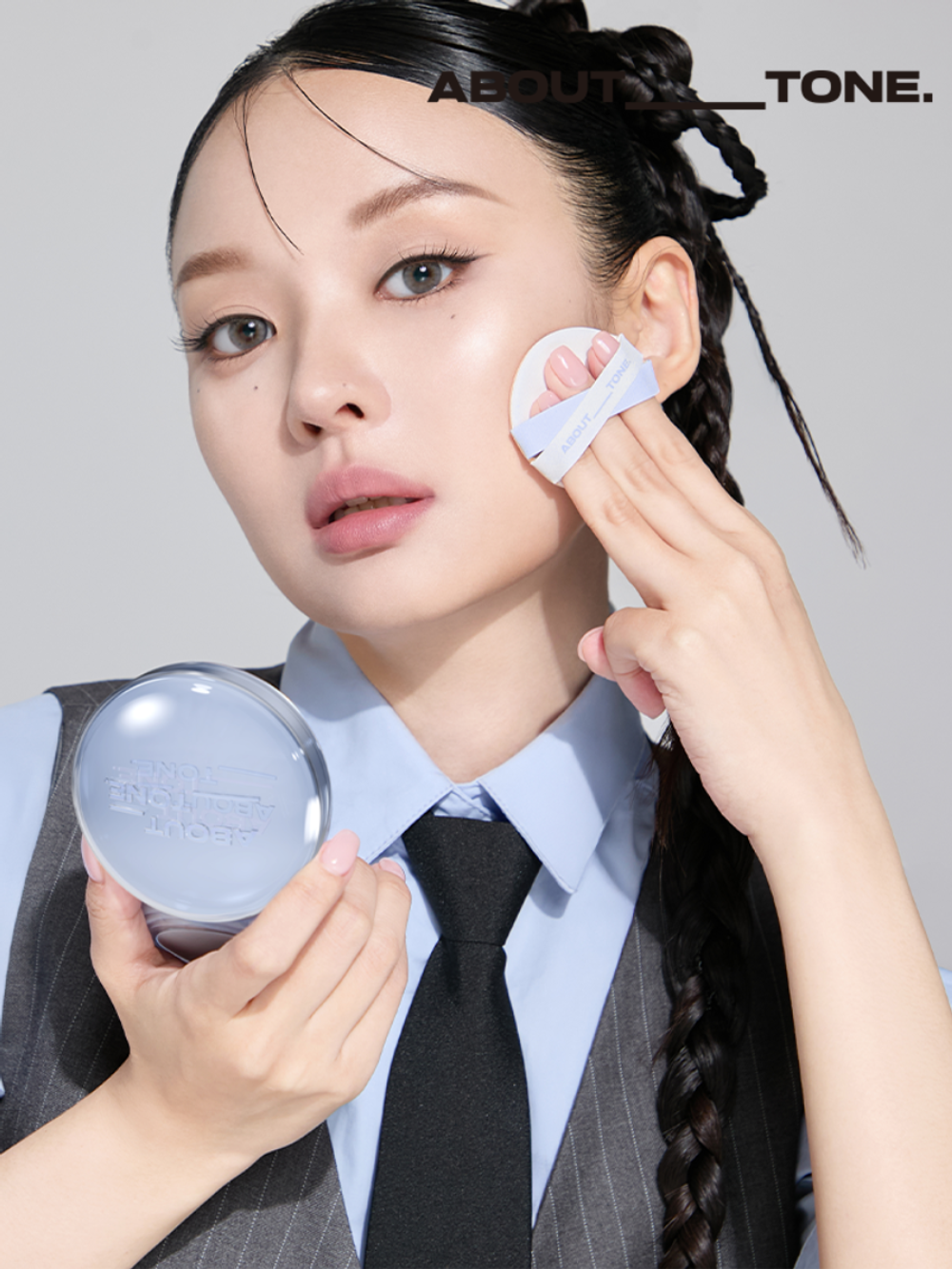 ABOUT TONE Water Layer Fit Cushion - Легкий увлажняющий кушон с полуматовым покрытием
