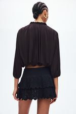 Топ со сборками из вискозы - H&M