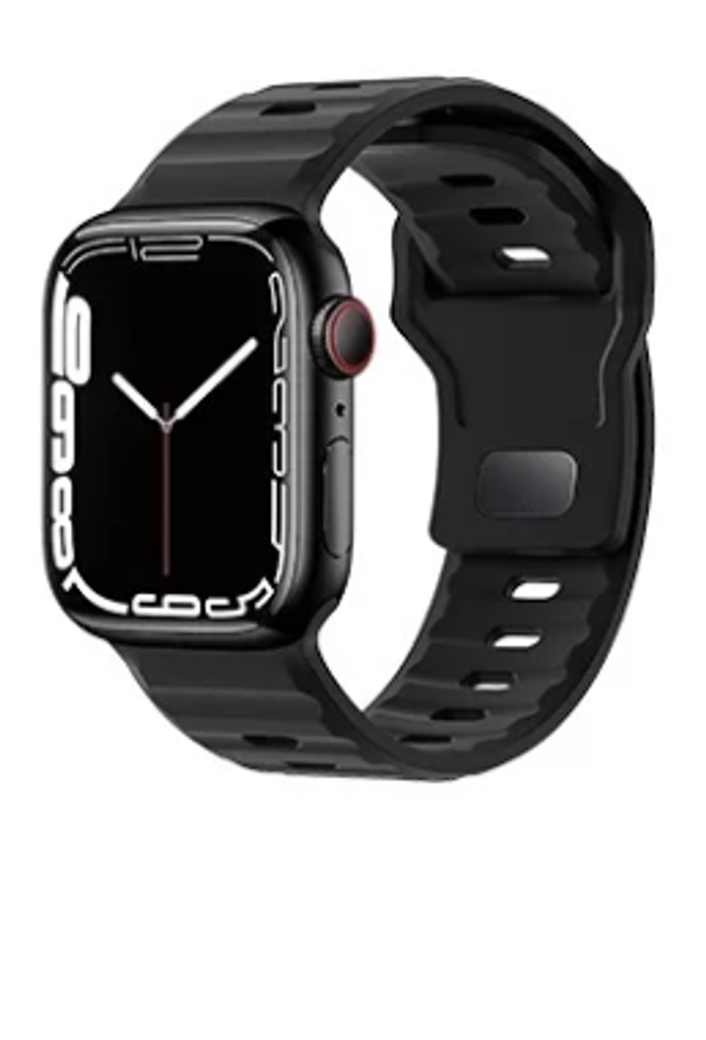 Сменный браслет силиконовый Hoco WA27 для Apple Watch 38-40mm черный