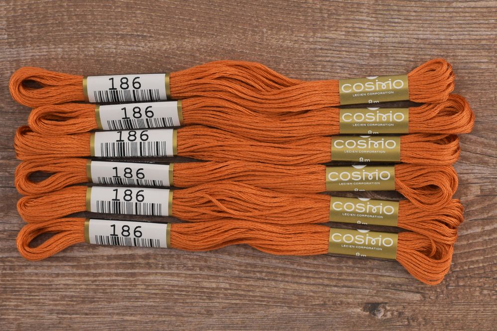 Мулине Lecien Cosmo, цв. 0186 / 6 мот. по 8 метров, в 6 сложений
