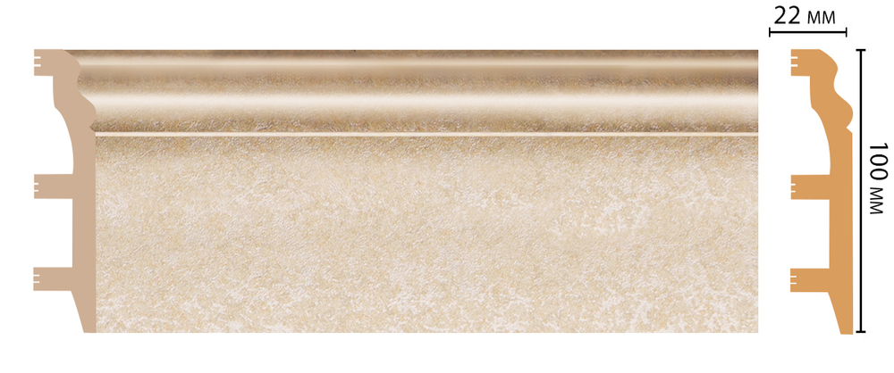 Плинтус DECOMASTER D232-18D (100*22*2400мм)