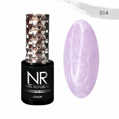 NR Гель-лак Pearl Print 014 Жемчужная лаванда, 10 мл
