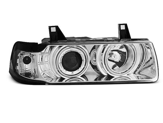Передние фары Bmw 3 E36 angel eyes ccfl chrome