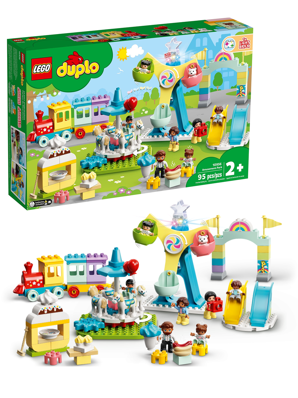 Конструктор Лего Дупло Парк развлечений | LEGO DUPLO Town Amusement Park Fairground - 10956, 95 деталей (2+)