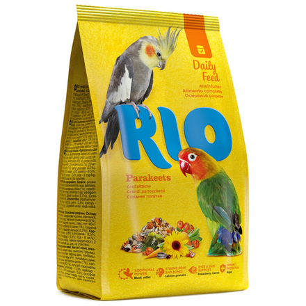 Корм для средних попугаев основной рацион, 1000г Rio