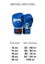 Перчатки боксёрские Reyvel Винил 80 (Синие)