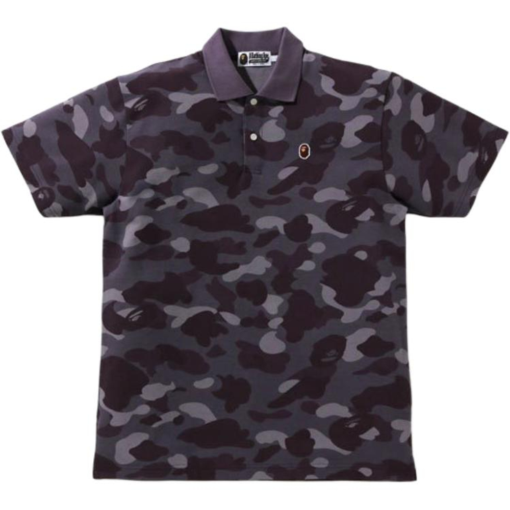 A Bathing Ape Bathing Ape Head Series Polo Shirt фиолетовый