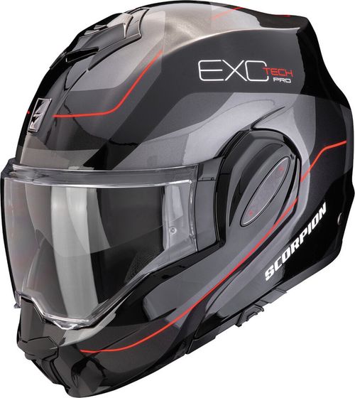 Купить Мотошлем Трансформер Scorpion EXO Exo-Tech Evo Pro Commuta / Черно-красный