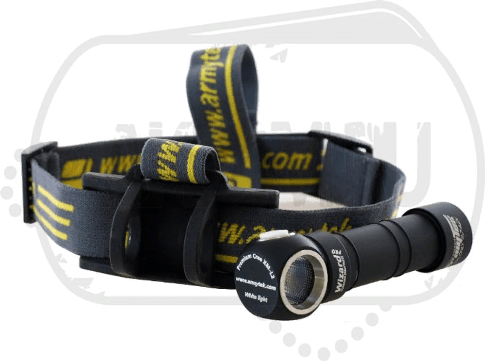 Фонарь Armytek Wizard Pro (Налобый)(Серебро)(Белый свет) XM-L2 1200лм 80м 1х18650 без батареек