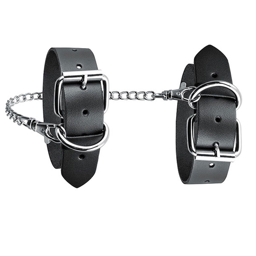 Черные кожаные оковы в минималистичном дизайне Bior Toys Notabu Real Leather NTB-80699